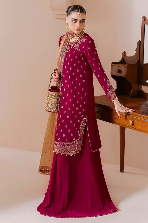 jazmin Embroidered Velvet Suit CVF D-11