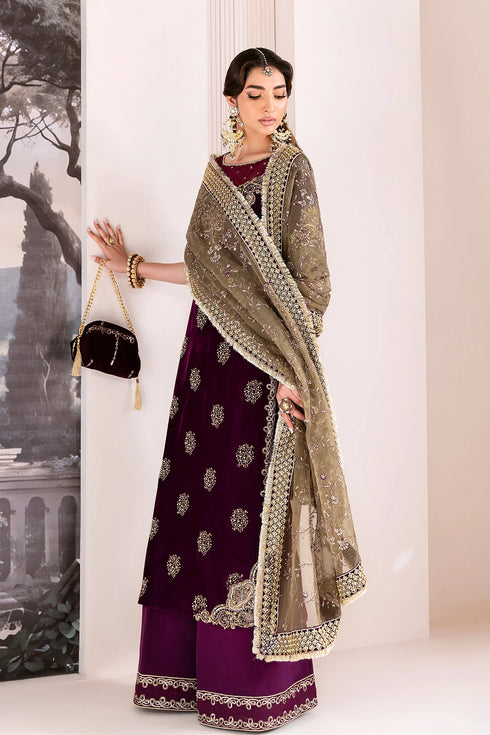 Alizeh Embellished Velvet Suit AF-VLT-2228-Zarlish