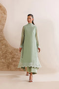 Farasha Embroidered Chiffon Suit Pastel Mint