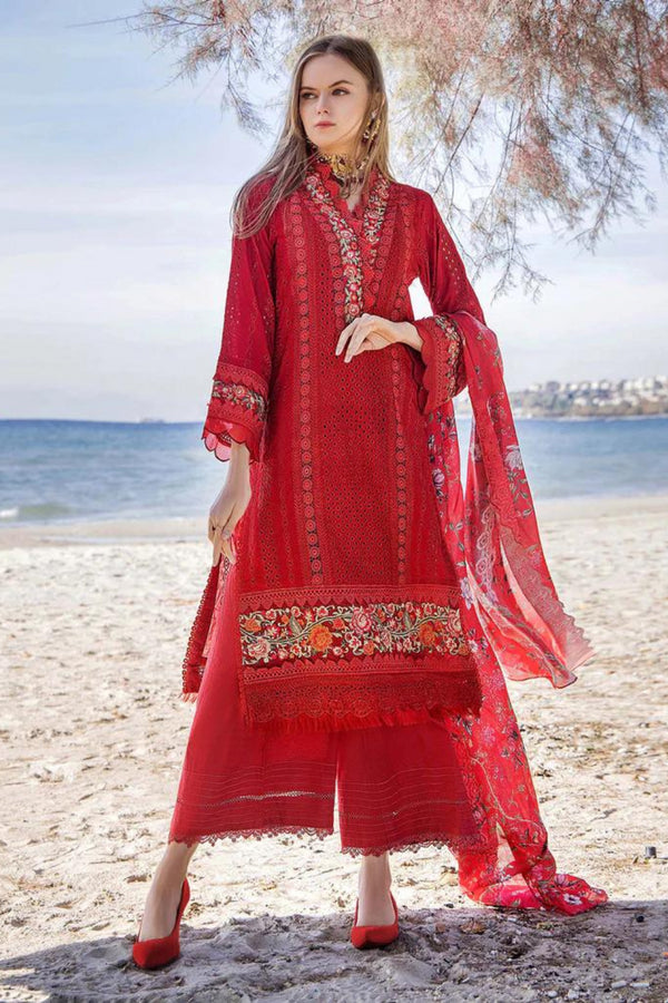 Adan Libas Embroidered Lawn 3 Piece suit Blossom 5737