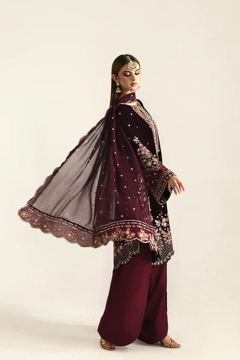 Emaan Adeel Embroidered Velvet Suit KANWAL
