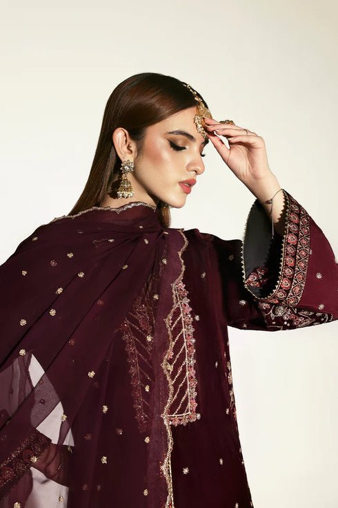 Emaan Adeel Embroidered Velvet Suit KANWAL