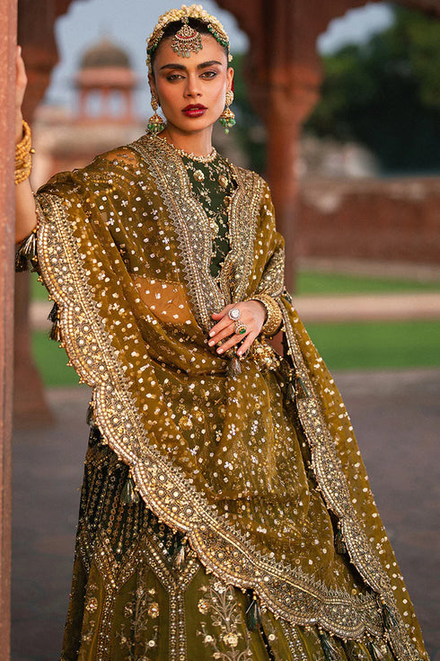 Mohsin Naveed Ranjha Embroidered Silk Suit Afsana
