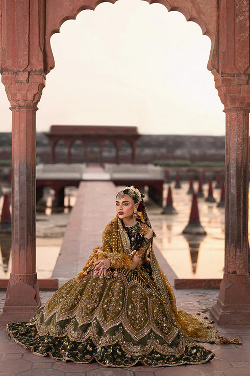 Mohsin Naveed Ranjha Embroidered Silk Suit Afsana