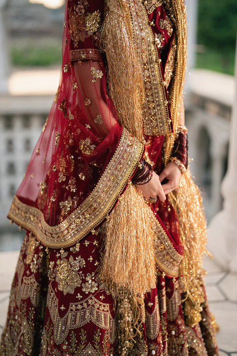 Mohsin Naveed Ranjha Embroidered Net Suit Bia Jaan