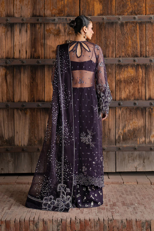 Iznik Embroidered Organza 3 Piece Suit ILC-06