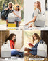 LOVEVOOK Women’s Light Grey 15.6-Inch Laptop Backpack – USB Port and Anti-Theft Pocket