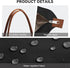 KALIDI Black Large Nylon Tote Bag for Women with Zip – Waterproof Lightweight Shoulder Handbag