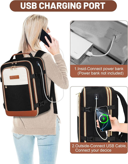 MOCOCITO 24–30L Ryanair Cabin Backpack – 40 × 30 × 20 cm Expandable Underseat Travel Bag