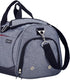 Gray 35L Gym Bag with Shoes Compartment and Wet Pocket