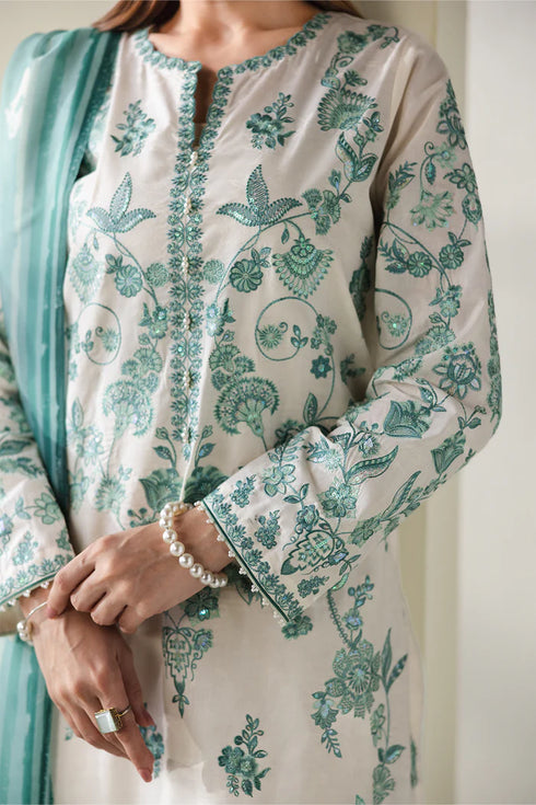 Baroque Embroidered Jacquard Lawn suit UF-4430