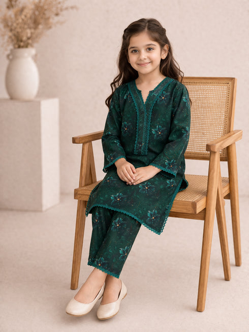 Girls Printed Marina 2PC Suit EN-06