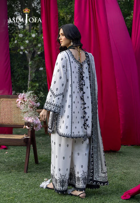 Asim Jofa Embroidered Lawn 3 Pcs Suit AJULW-04
