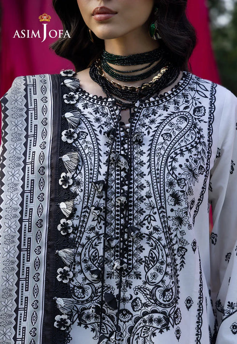 Asim Jofa Embroidered Lawn 3 Pcs Suit AJULW-04
