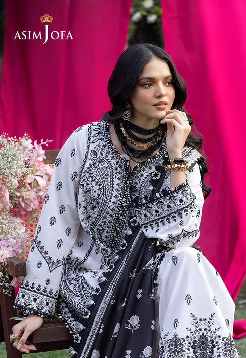 Asim Jofa Embroidered Lawn 3 Pcs Suit AJULW-04