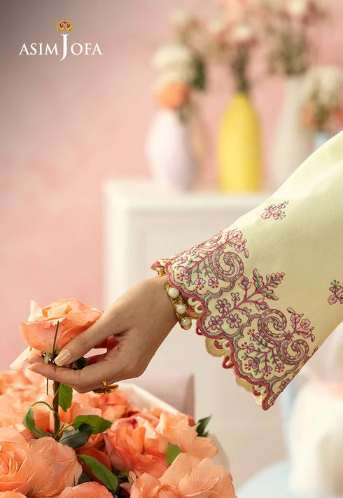 Asim Jofa Embroidered Lawn 3 Pcs Suit AJULW-09