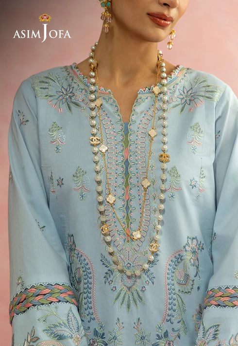 Asim Jofa Embroidered Lawn 3 Pcs Suit AJULW-10