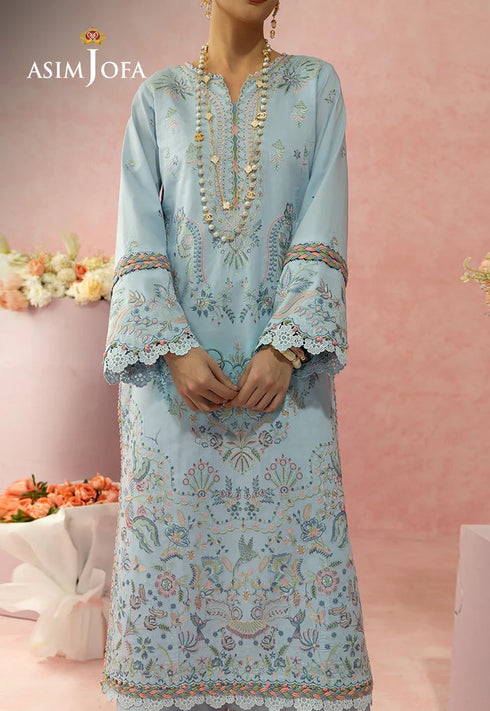 Asim Jofa Embroidered Lawn 3 Pcs Suit AJULW-10