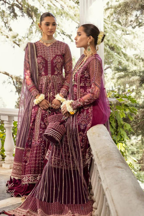 Xenia Embroidered Net 3 Piece Suit - MARAH