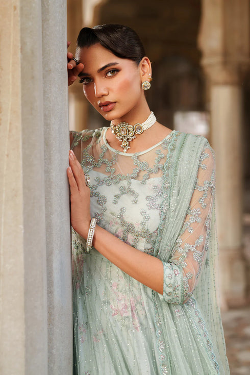 Iznik Embroidered Net Suit UE-553