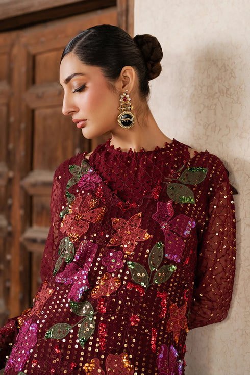 Iznik Embroidered Chiffon 3 Piece Suit ILC-05