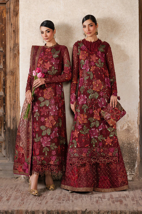 Iznik Embroidered Chiffon 3 Piece Suit ILC-05