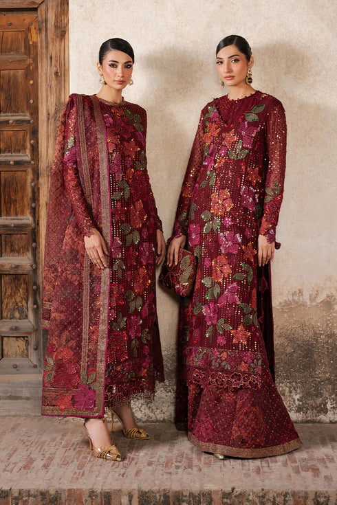 Iznik Embroidered Chiffon 3 Piece Suit ILC-05