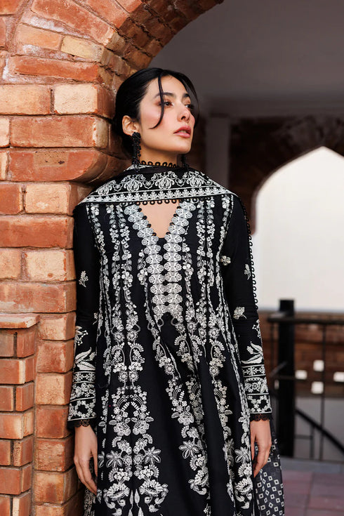 Emaan Adeel Embroidered Lawn Suit MIDNIGHT BLISS