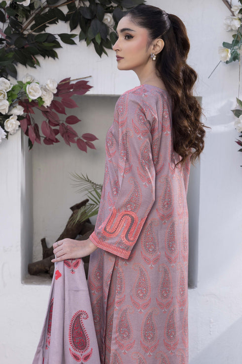 Raniya Embroidered Dhanak 3 Piece Suit RH-02