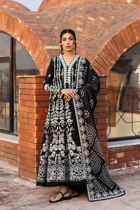 Emaan Adeel Embroidered Lawn Suit MIDNIGHT BLISS
