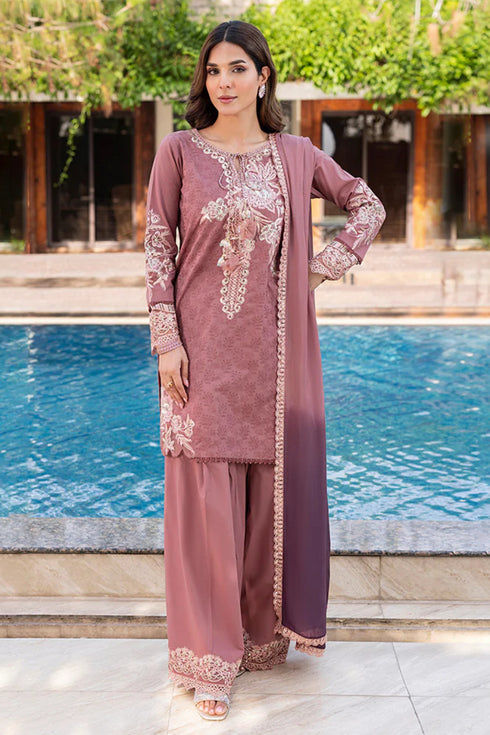 Zahra Rubab Embroidered Cotton Suit ZR-2537 | DALIA
