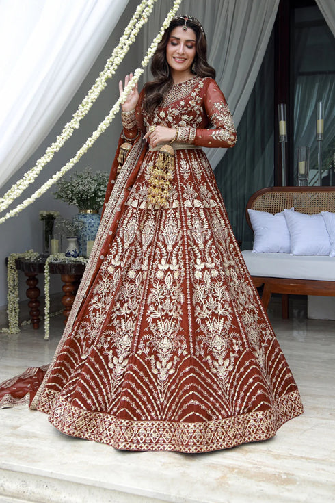 Gulmina Embroidered Chiffon Suit Eshaal