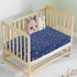 Cot Bed Sheets Super Soft Breathable Polycotton Fitted Sheet - Multi Star Blue