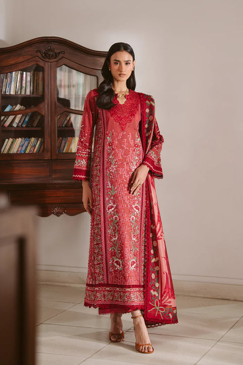 Ayzel Embroidered Lawn 3PC Suit Valora