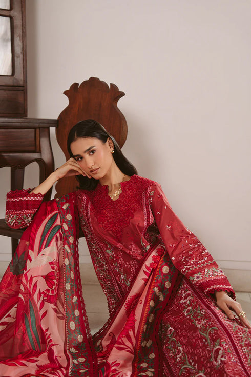 Ayzel Embroidered Lawn 3PC Suit Valora