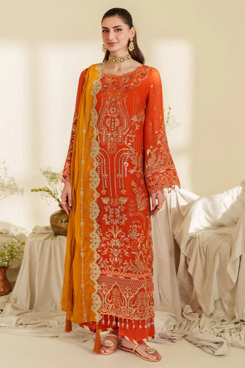 Imrozia Embroidered Chiffon Suit M-100 SIRA