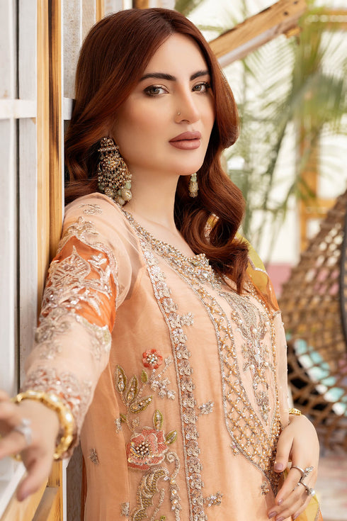 Imrozia Embroidered Organza 3 Piece Suit I-177 ISABELLA