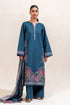 Beechtree Printed Blended Lawn Suit SAPPHIRE BLUE BT-03