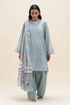 Beechtree Printed Blended Lawn Suit PISTACHIO ORCHID BT-09