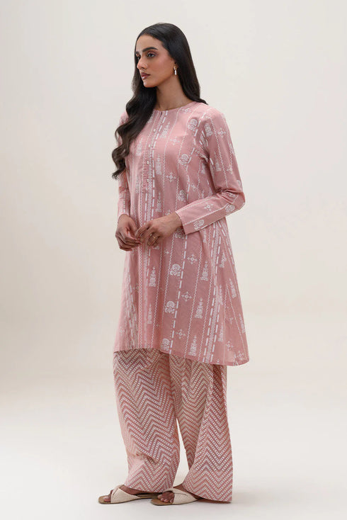 Beechtree Printed Blended Lawn Suit ROSY AFFAIR BT-02