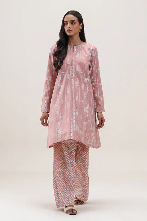 Beechtree Printed Blended Lawn Suit ROSY AFFAIR BT-02