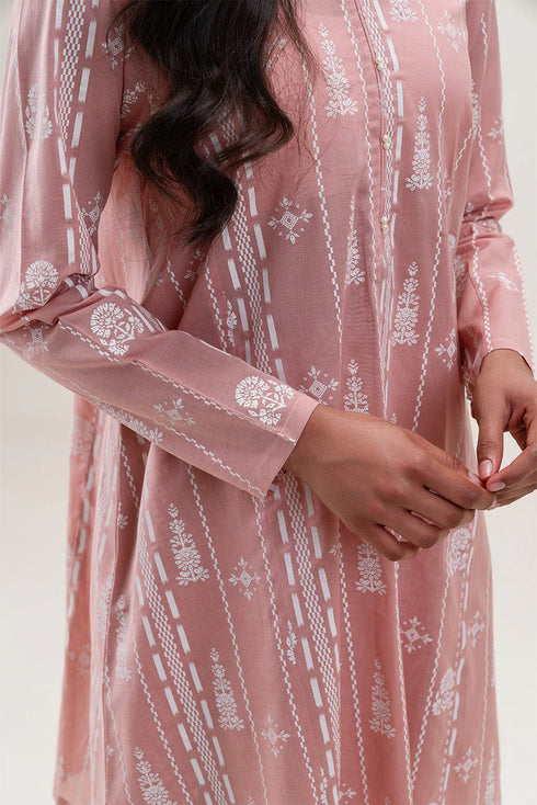Beechtree Printed Blended Lawn Suit ROSY AFFAIR BT-02