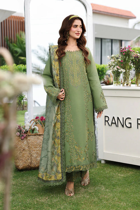 Rang Rasiya Embroidered Lawn suit Bahar