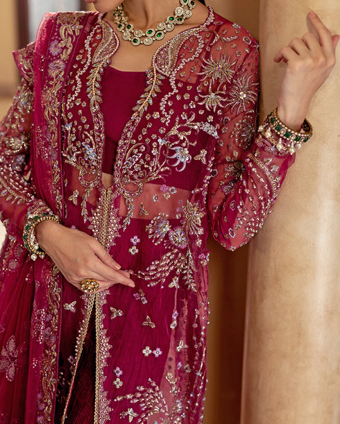 Mushq Embroidered sequined Net Suit Bebo