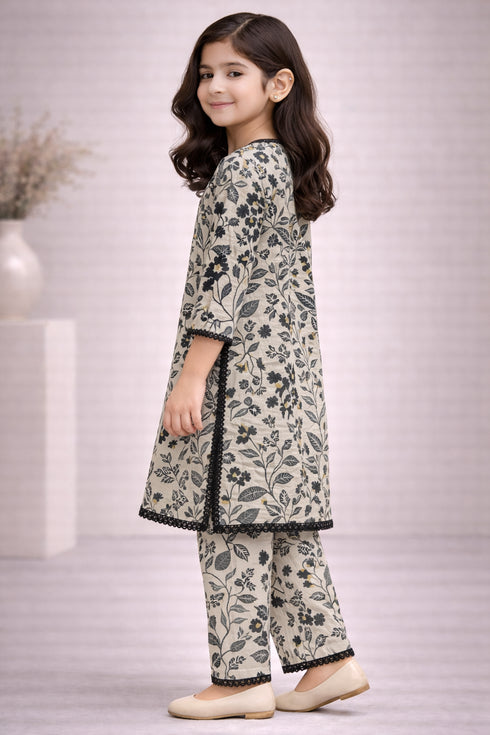 Girls Printed Coton 2PC Suit EN-05