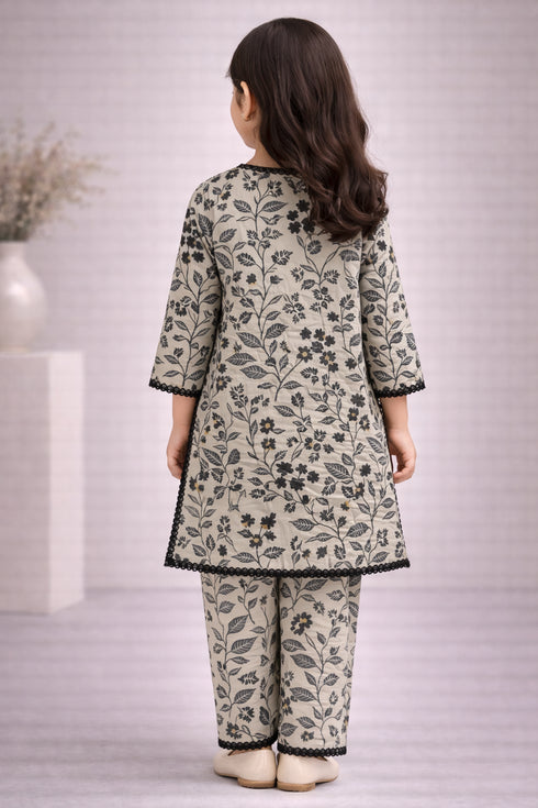 Girls Printed Coton 2PC Suit EN-05