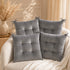 Velvet Seat Pad for Armchairs 40x40 with Ties Thick Armchair Pad