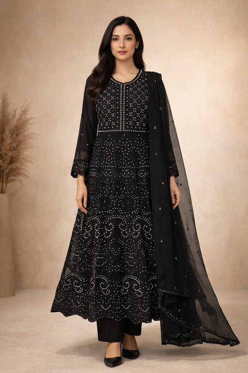 Baba Posh Embroidered Chiffon Maxi BP-04