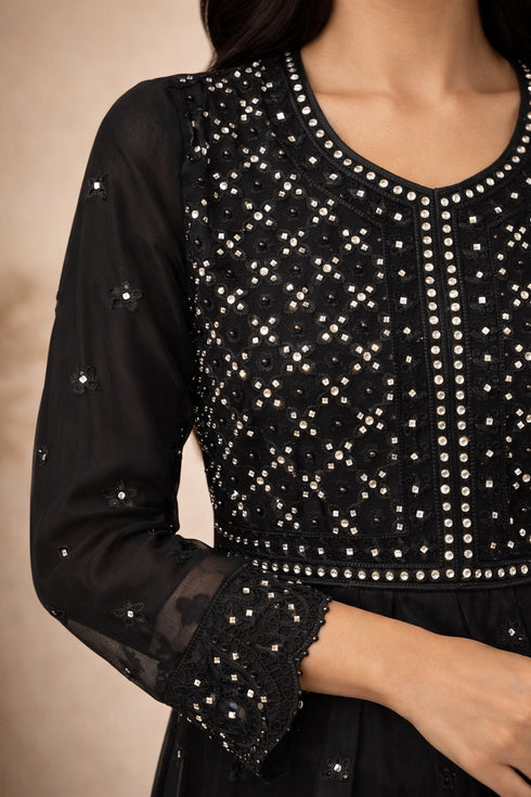 Baba Posh Embroidered Chiffon Maxi BP-04