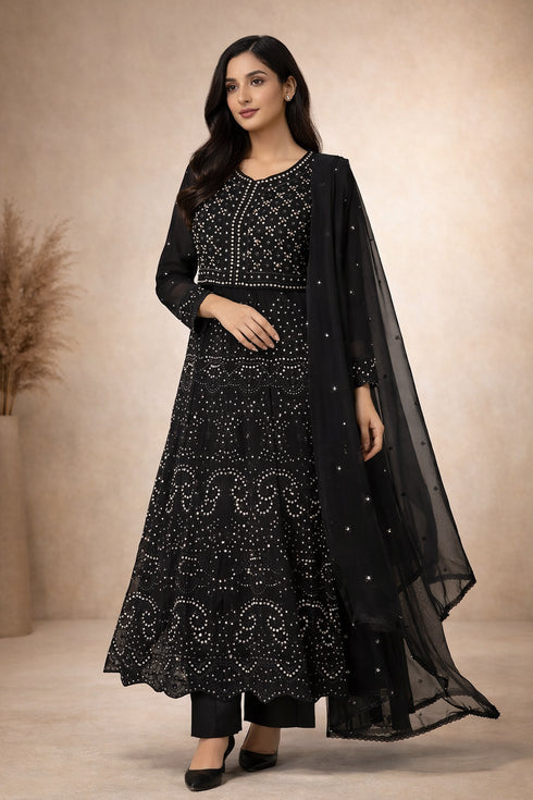 Baba Posh Embroidered Chiffon Maxi BP-04